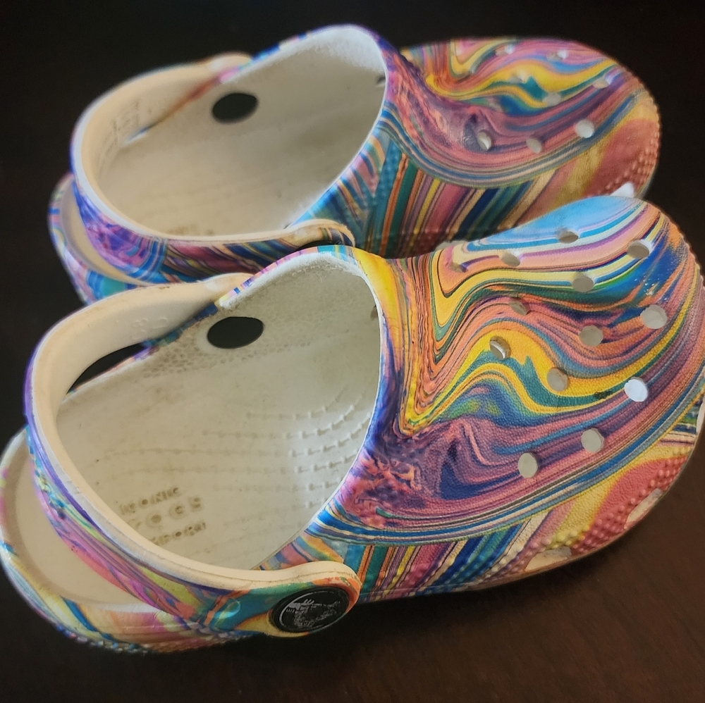 Crocs Classic Graphic Clog (Toddler Girl 8c)